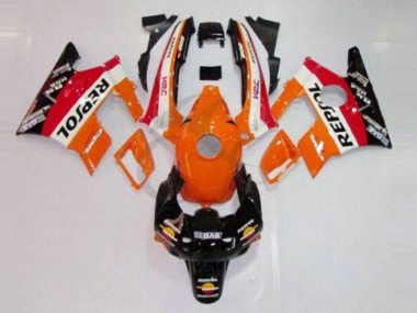 Best 1991-1994 Honda CBR600 F2 Motorcycle Fairings - Orange White Red Glossy Black Repsol
