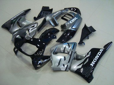 Best 1996-1997 Honda CBR900RR 893 Motorcycle Fairings - Silver Glossy Black