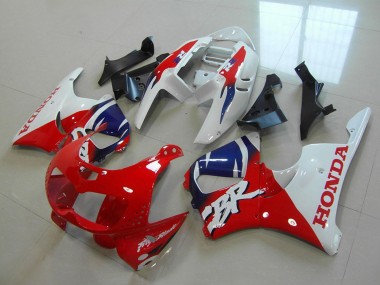 Best 1996-1997 Honda CBR900RR 893 Motorcycle Fairings - White Red Blue
