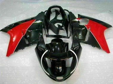 Best 1996-2007 Honda CBR1100XX Blackbird Motorcycle Fairings - Red Glossy Black