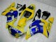 1998-2002 Yamaha YZF R6 Motorcycle Fairings - Yellow Blue White Camel Motul
