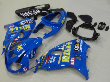 Best 1998-2003 Suzuki TL1000R Motorcycle Fairings - Blue Yellow Black Rizla Dunlop