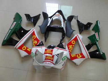 Best 2000-2001 Honda CBR900RR 929 Motorcycle Fairings - White Red Green Glossy Black San Carlo
