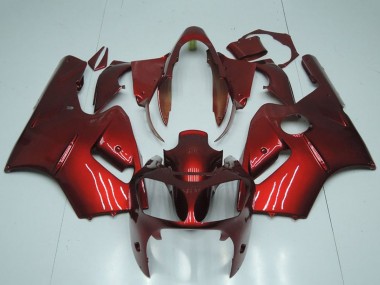 Best 2000-2001 Kawasaki ZX12R Motorcycle Fairing - Candy Red