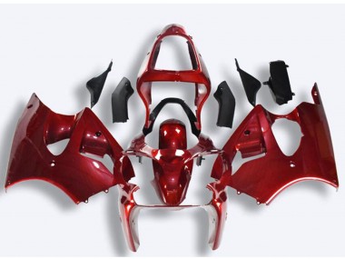 Best 2000-2002 Kawasaki ZX6R Motorcycle Fairings - Red