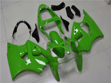 Best 2000-2002 Kawasaki ZX6R Motorcycle Fairings - Green Black