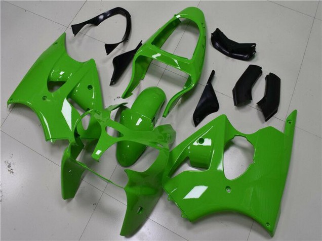 2000-2002 Kawasaki ZX6R Motorcycle Fairings - Green Black
