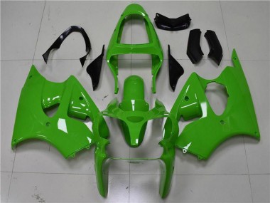 Best 2000-2002 Kawasaki ZX6R Motorcycle Fairings - Green Black