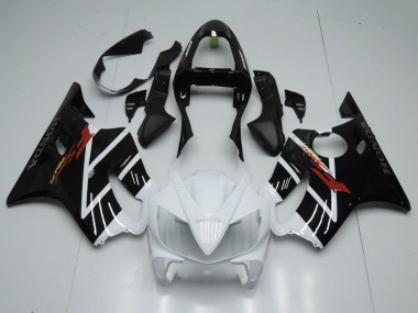 Best 2001-2003 Honda CBR600 F4i Motorcycle Fairing - White Glossy Black F Sport