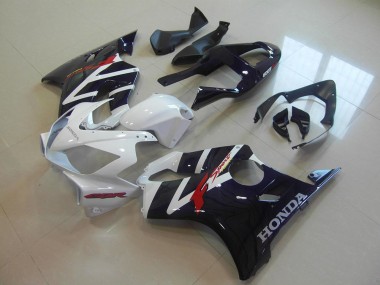 Best 2001-2003 Honda CBR600 F4i Motorcycle Fairings - White Glossy Black F Sport