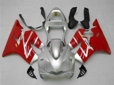 Best 2001-2003 Honda CBR600 F4i Motorcycle Fairings Kits - Silver Red