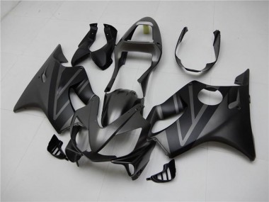 Best 2001-2003 Honda CBR600 F4i Motorcycle Fairing Kits - Matte Black Grey