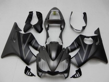 Best 2001-2003 Honda CBR600 F4i Motorcycle Fairing Kits - Matte Black Grey
