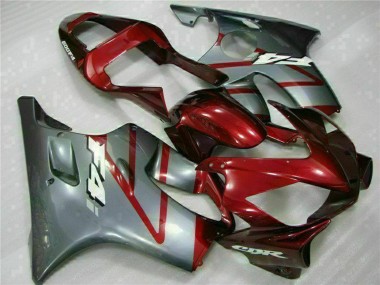 Best 2001-2003 Honda CBR600 F4i Motorcycle Fairing Kits - Silver Red