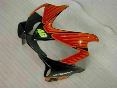 Best 2001-2003 Honda CBR600 F4i Motorcycle Fairings - Yellow Orange Glossy Black Rossi 46