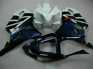 Best 2001-2003 Honda CBR600 F4i Motorcycle Fairings - White Blue Black Stripe