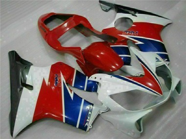 Best 2001-2003 Honda CBR600 F4i Motorcycle Fairing - White Red Blue Black