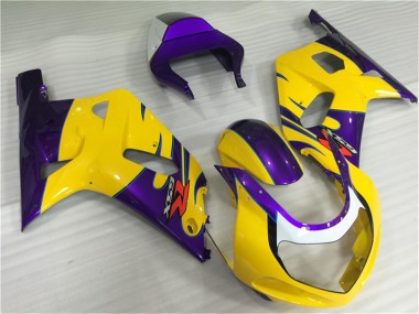 Best 2001-2003 Suzuki GSXR 600/750 Motorcycle Fairings - Yellow Purple