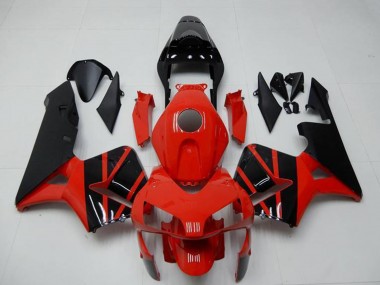 Best 2003-2004 Honda CBR600RR Motorcycle Fairings - Red Glossy Black OEM Style