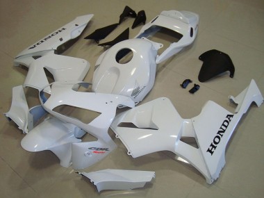 Best 2003-2004 Honda CBR600RR Motorcycle Fairings - White Black Decal