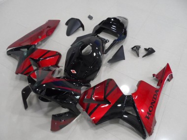 Best 2003-2004 Honda CBR600RR Motorcycle Fairing - Red Glossy Black Stripe