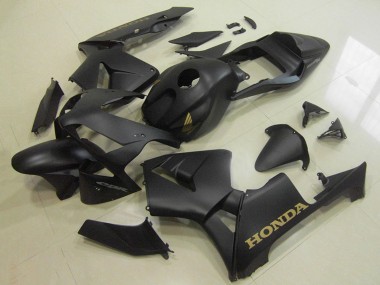 Best 2003-2004 Honda CBR600RR Motorcycle Fairings - Matte Black Gold Decal