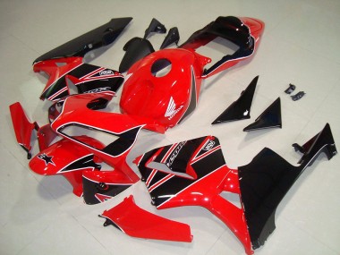 Best 2003-2004 Honda CBR600RR Motorbike Fairings - Red Glossy Black
