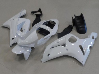 Best 2003-2004 Kawasaki ZX6R Motorcycle Fairings - White