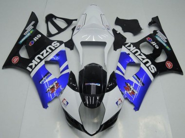 Best 2003-2004 Suzuki GSXR 1000 Motorcycle Fairings - White Blue Black Red Elf