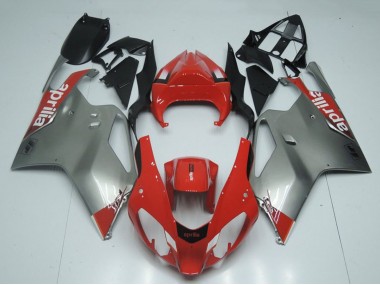 Best 2003-2006 Aprilia RSV1000 Motorcycle Fairings - Red Grey Black