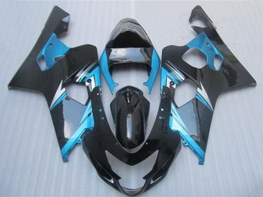 Best 2004-2005 Suzuki GSXR 600/750 Motorcycle Fairings - Blue White Black