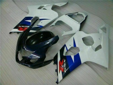 Best 2004-2005 Suzuki GSXR 600/750 Motorcycle Fairings - White Blue Glossy Black Red