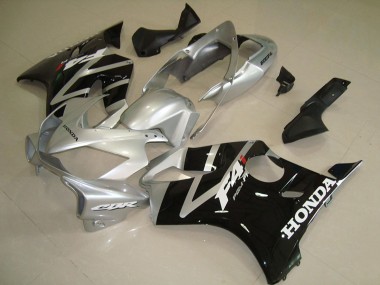 Best 2004-2007 Honda CBR600 F4i Motorcycle Fairing - Silver Glossy Black