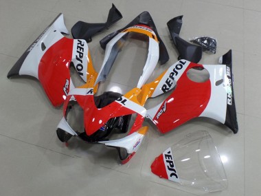Best 2004-2007 Honda CBR600 F4i Motorcycle Fairings - White Red Yellow Glossy Black Repsol