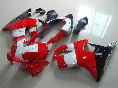 Best 2004-2007 Honda CBR600 F4i Motorcycle Fairing - White Red Glossy Black