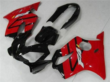 Best 2004-2007 Honda CBR600 F4i Bike Fairings - Red Glossy Black