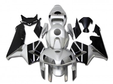 Best 2005-2006 Honda CBR600RR Motorcycle Fairing - Silver Black