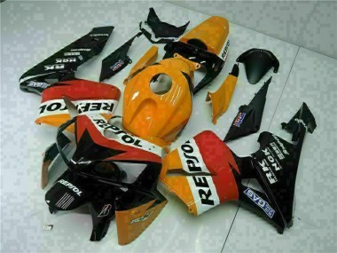 Best 2005-2006 Honda CBR600RR Motorcycle Fairings - Orange White Red Black Repsol