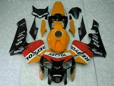 Best 2005-2006 Honda CBR600RR Motorcycle Fairings - Orange White Red Black Repsol