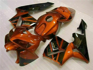Best 2005-2006 Honda CBR600RR Motorcycle Fairing Kits - Orange Black