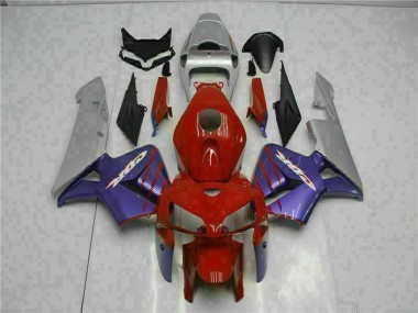 Best 2005-2006 Honda CBR600RR Motorcycle Fairings - Red Purple Grey