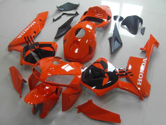 2005-2006 Honda CBR600RR Motorcycle Fairing - Orange Black