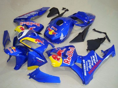 Best 2005-2006 Honda CBR600RR Motorcycle Fairings - Blue Yellow Red Bull