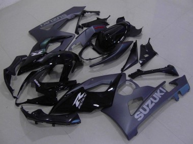 Best 2005-2006 Suzuki GSXR 1000 Motorcycle Fairings Kit - Glossy Black Matte Black