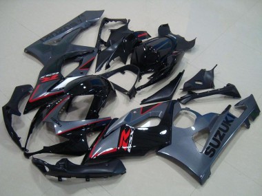 Best 2005-2006 Suzuki GSXR 1000 Motorcycle Fairings - Glossy Black Matte Black Red