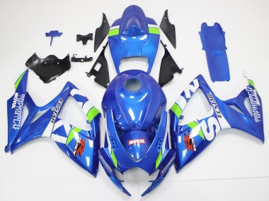 Best 2006-2007 Suzuki GSXR 600/750 Motorcycle Fairings - Blue White Green Red
