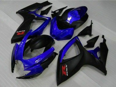 Best 2006-2007 Suzuki GSXR 600/750 Motorcycle Fairings - Blue Matte Black Red