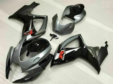 Best 2006-2007 Suzuki GSXR 600/750 Motorcycle Fairings - Silver Grey Glossy Black Red