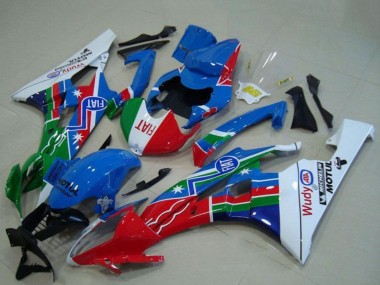 Best 2006-2007 Yamaha YZF R6 Motorcycle Fairings - White Blue Red Green Fiat Motul