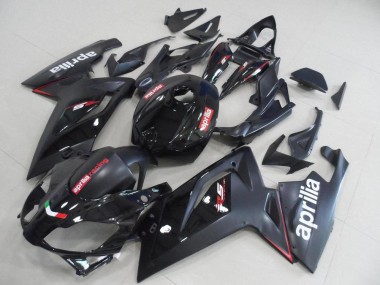 Best 2006-2011 Aprilia RS125 Motorcycle Fairings - Glossy Black Matte Black